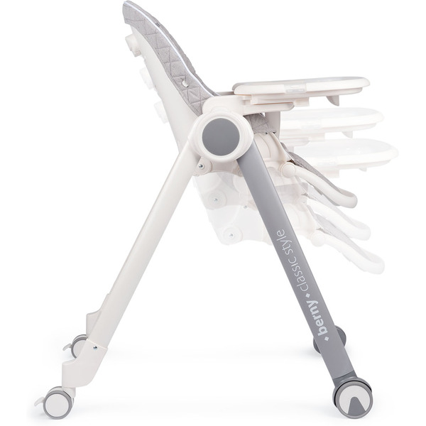 Стул для кормления HAPPY BABY Berny BASIC (light grey)
