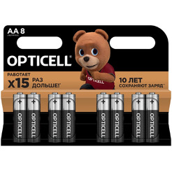 Элемент питания OPTICELL AA LR06 BP8 Basic