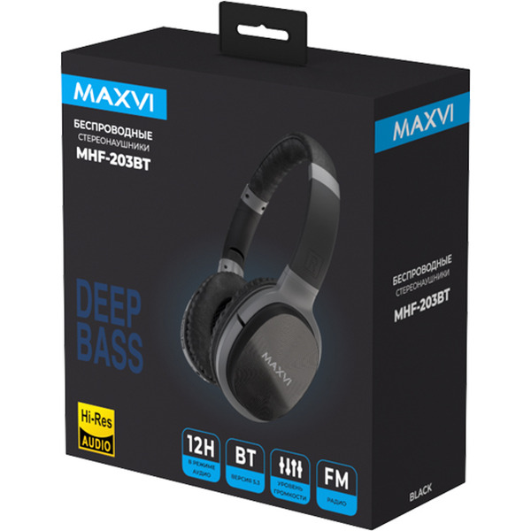Беспроводные наушники Maxvi MHF-203BT (черные)