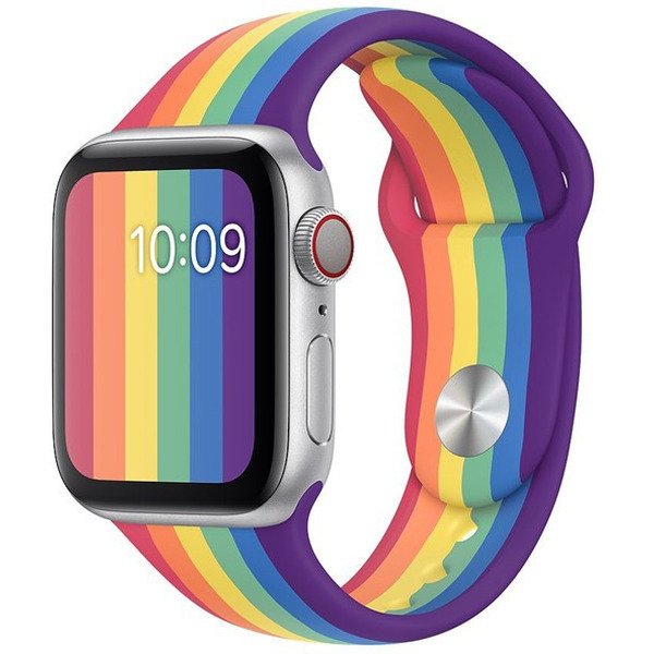 Ремешок Bingo Silicone для APPLE Watch 42/44/45mm (S) Радуга