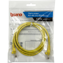 Патч-корд Buro UTP-5E-1,5M-Y