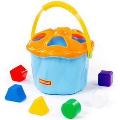Игрушка Полесье развивающая "Ведро Сюрприз" (6 элементов)