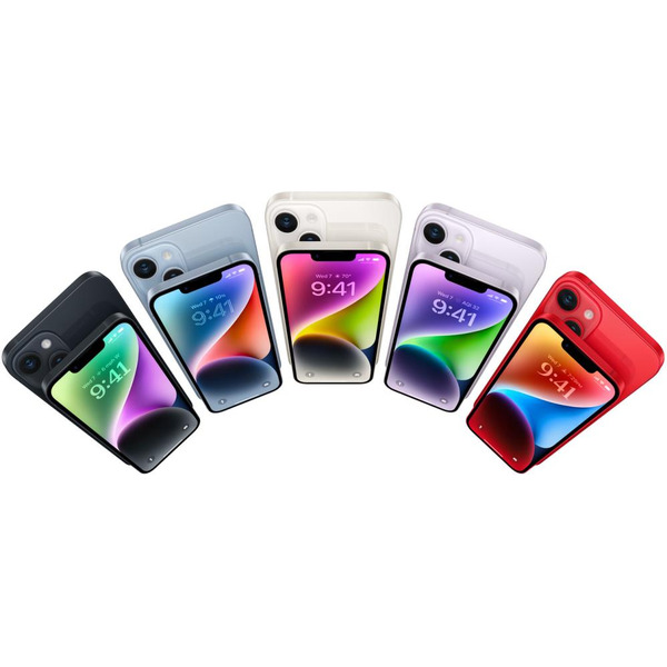 Смартфон Apple iPhone 14 128Gb SIM+eSIM восстановленный Rostock Грейд В (синий)