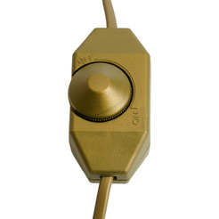 Сетевой шнур с диммером Feron DM103-200W 23057 (1,5+0,5м ,золото)