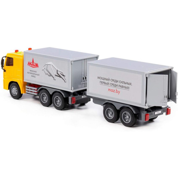 Автомобиль-фургон с прицепом Полесье 94117 МАЗ