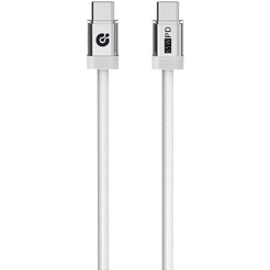 Кабель ATOMIC NEXUS USB-C - USB-C PD 65W, 1.2 м, белый | 30.399