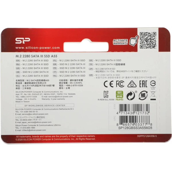 SSD Silicon Power A55 128GB SP128GBSS3A55M28