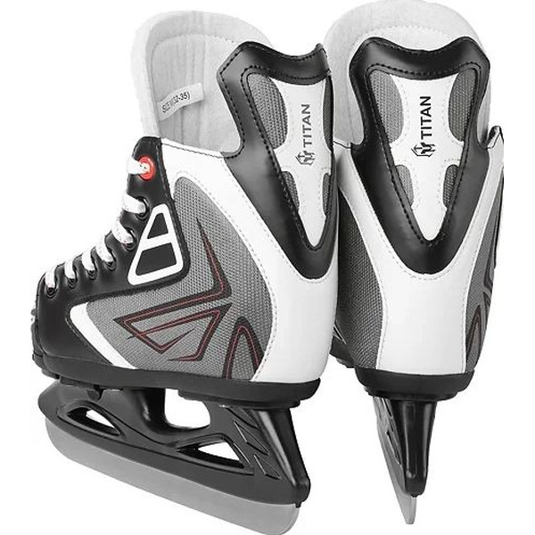Коньки хоккейные Sundays Titan PW-230L (L, черный/серый/белый)