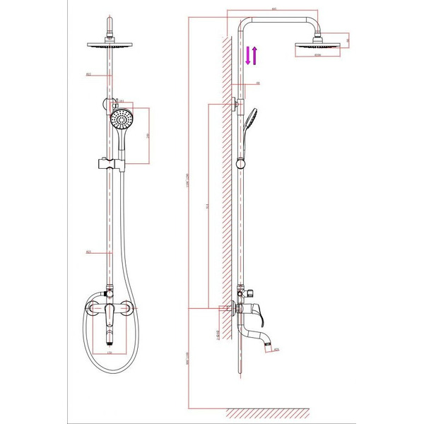Душевая система A-Five A5-0237
