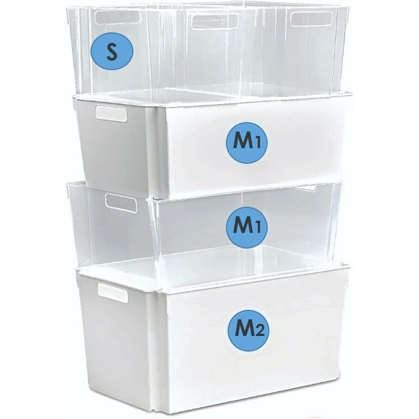 Контейнер для хранения Violet Модуль с крышкой 6618106 (18л, белый)