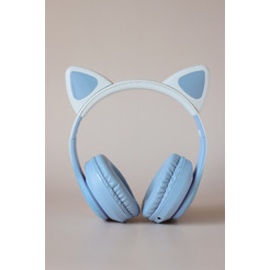 Наушники с ушками MIRU Cat EP-W10 (голубой)