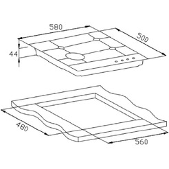 Варочная панель Weissgauff HGG 451 XFH