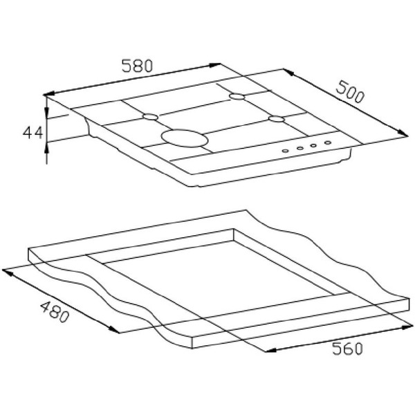 Варочная панель Weissgauff HGG 451 XFH