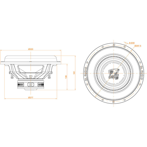 Головка сабвуфера DL Audio Gryphon Lite 12 V.3 SE