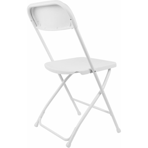 Стулья складные BRABIX Golf CF-002 (КОМПЛЕКТ 4 шт., белый каркас, пластик белый) 533031