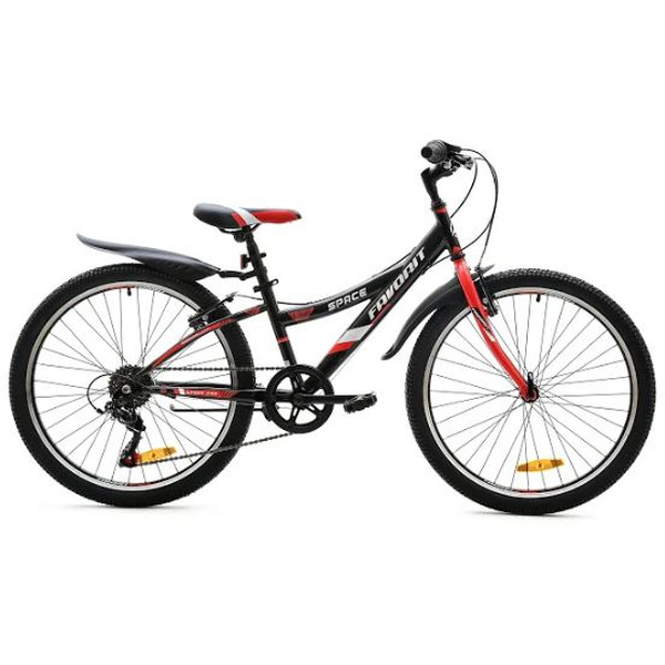 Велосипед Favorit Space 24 V (сталь, черный/красный)