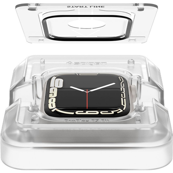 Защитное стекло Spigen ProFlex EZ Fit для Apple Watch 9/8/7 (45 mm) AFL04051 (2шт)