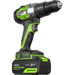 Ударная дрель-шуруповерт Greenworks GD24DD60 3704107CUB