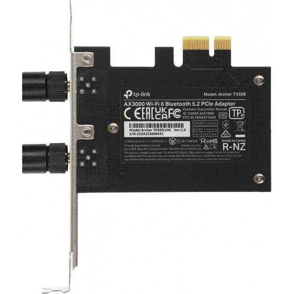 Wi-Fi/Bluetooth адаптер TP-Link Archer TX50E