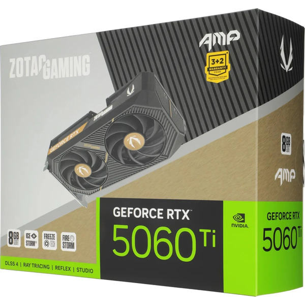 Видеокарта ZOTAC Gaming GeForce RTX 5060 Ti 8GB AMP ZT-B50610F-10M