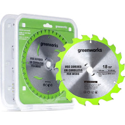 Диск пильный по дереву для циркулярной пилы Greenworks 1501607