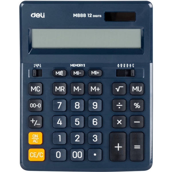 Калькулятор Deli EM888F-blue