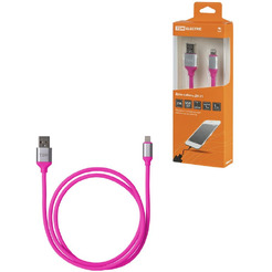 Кабель TDM Electric USB Type-A - Lightning SQ1810-0321 (1 м, розовый)