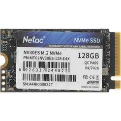 SSD Netac NV30ES 128GB NT01NV30ES-128-E4X