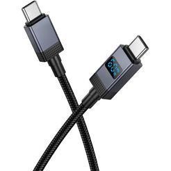 Кабель Hoco X118 USB Type-C - USB Type-C (черный)