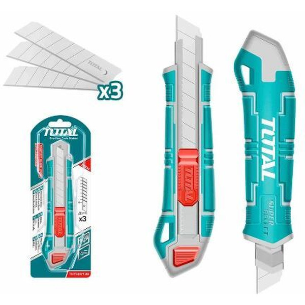 Нож выдвижной 18 мм TOTAL THT522136