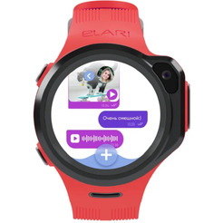 Детские умные часы Elari KidPhone 4GR M (красный)
