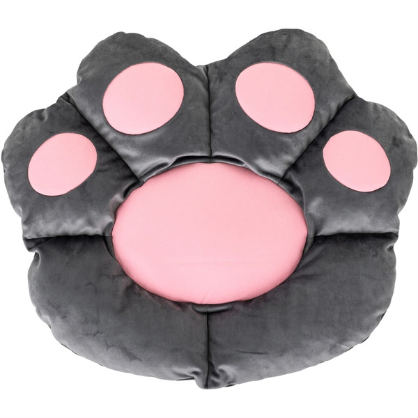 Кресло игровое Бюрократ Knight Catzy (экокожа, серый/розовый)