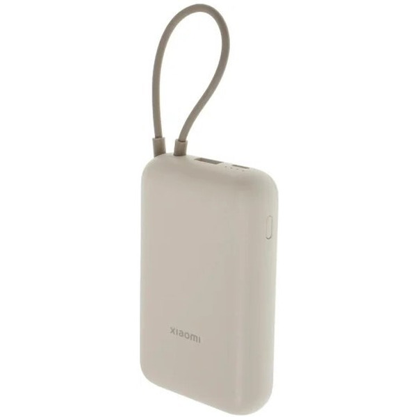 Внешний аккумулятор Xiaomi Power Bank 10000mAh BHR9072GL (Integrated Cable) Tan (P15ZM)