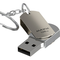 USB флеш Maxvi MR 128GB FD128GBUSB20C10MR (серебристый)