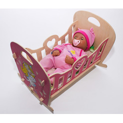 Кроватка-качалка для куклы Woody 01973