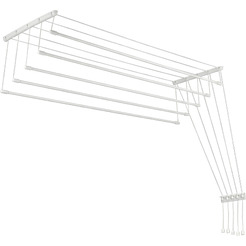 Сушилка для белья Sundays Home Потолочная 5 прутьев 110см (алюминий/белый)
