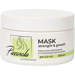 Маска для укрепления и стимуляции роста волос Piccolola professional Strength & Growth, 300 мл