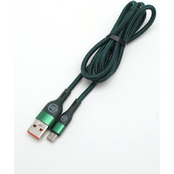 Кабель DigitalPart MC-309 USB Type-A - microUSB (1 м, зеленый)
