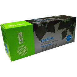 Картридж лазерный Cactus CS-CE741A CE741A голубой (7300стр.) для HP CLJ CP5220/CP5221/CP5223/CP5225/CP5227/CP5229