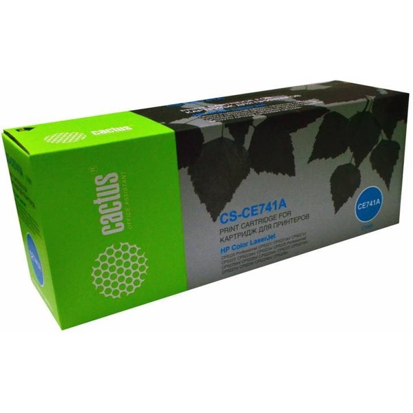 Картридж лазерный Cactus CS-CE741A CE741A голубой (7300стр.) для HP CLJ CP5220/CP5221/CP5223/CP5225/CP5227/CP5229