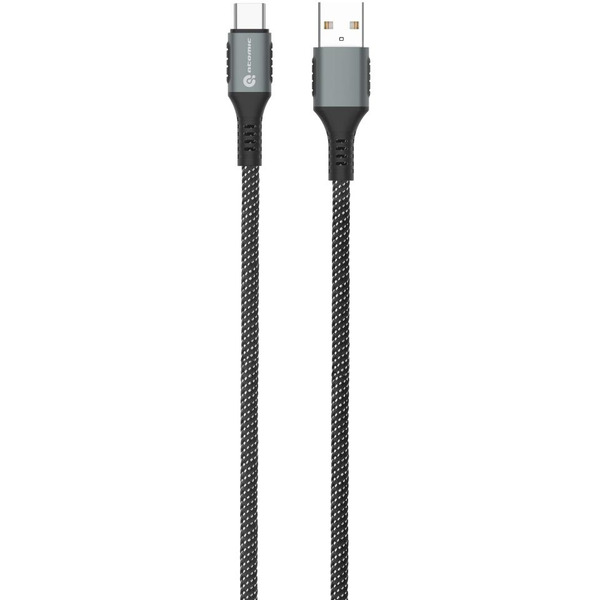Кабель ATOMIC URBAN USB-A - USB-C 3A, 1.2 м, черно-серый | 30.394