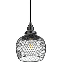 Светильник подвесной ЭРА PL8 BK Б0037455