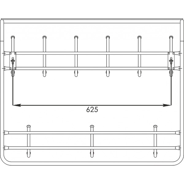Вешалка для одежды ЗМИ 80 ВСП 9 (черный)