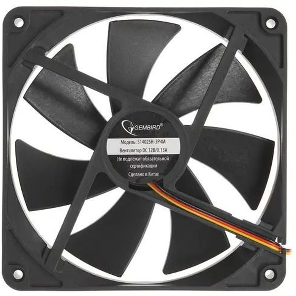 Вентилятор для корпуса Gembird S14025H-3P4M