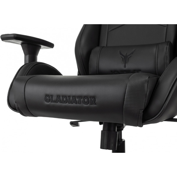 Игровое кресло Knight Gladiator (экокожа черный)