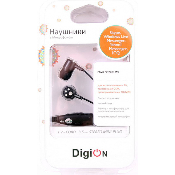 Гарнитура с микрофоном DIGION PTMKPC2201MV