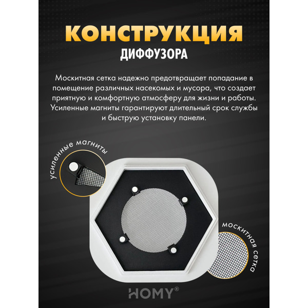 Вентиляционная решетка теневая с вентилятором с таймером HOMY AIR AH100WT