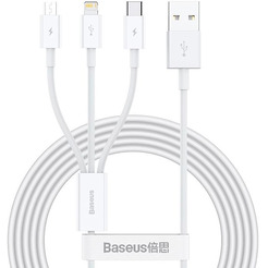 Кабель Baseus Superior Series Fast Charging USB Type-A - USB Type-C/microUSB/Lightning P10320105221-00