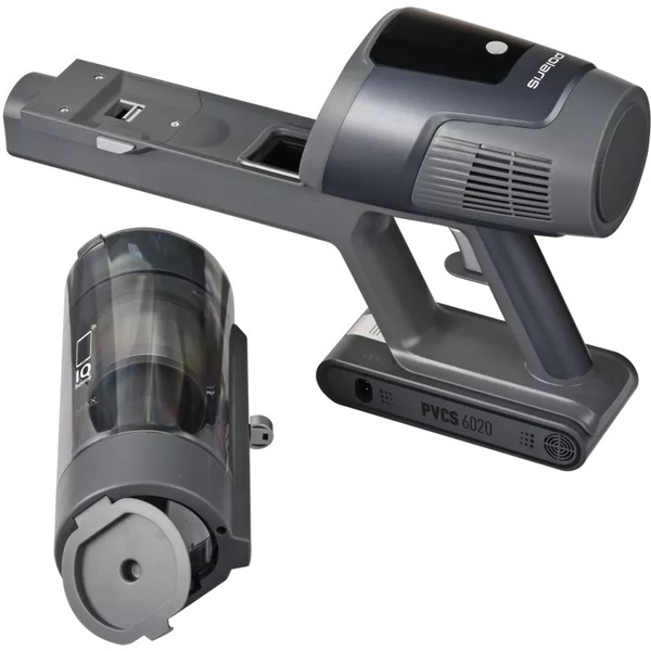 Вертикальный пылесос Polaris PVCS 6020 Cyclonic Way PRO Wi-Fi IQ Home (серый)