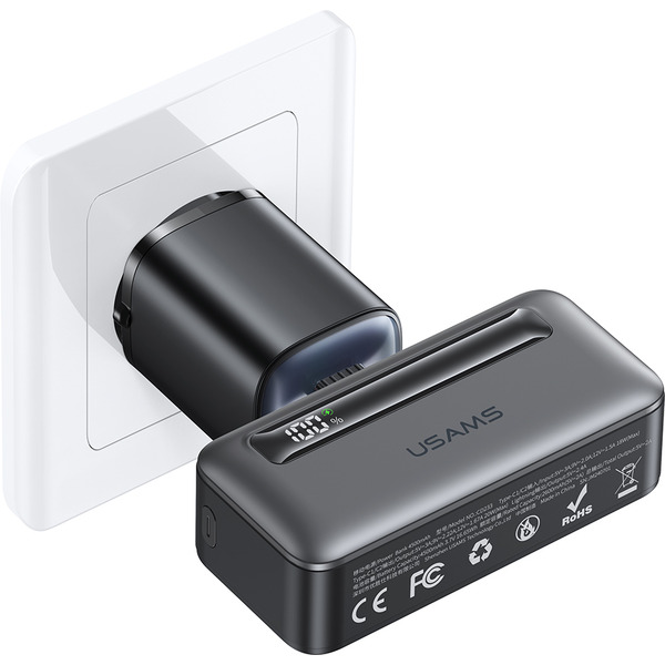 Внешний аккумулятор USAMS CD233 Mini 5000mAh (серый)